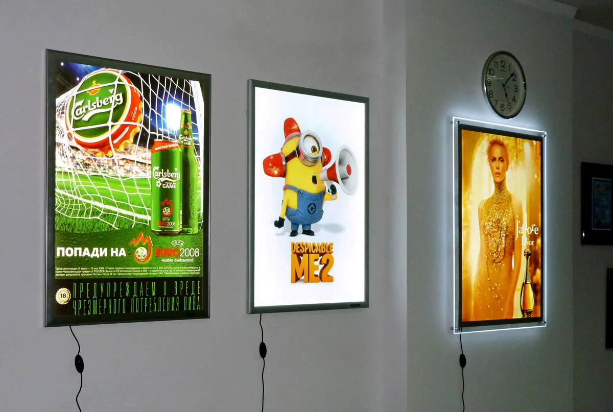 Интерьерные световые панели Crystal и Framelight в Алматы